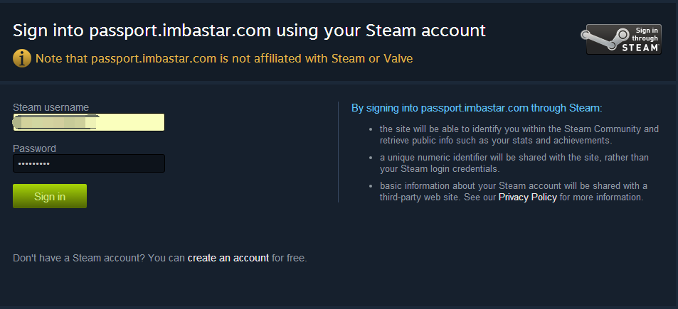 Steam 登录