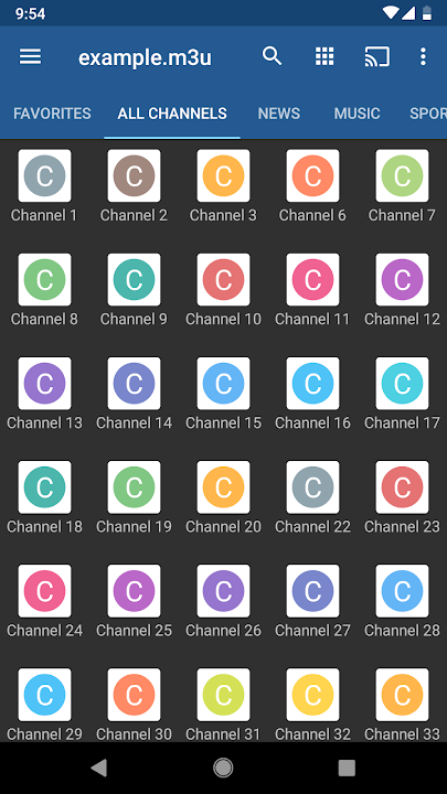 iptv 播放界面截圖