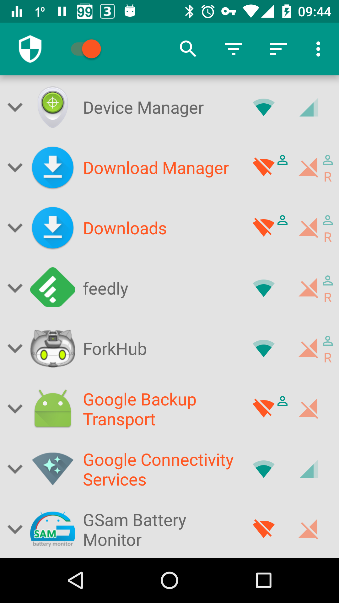 NetGuard 主界面