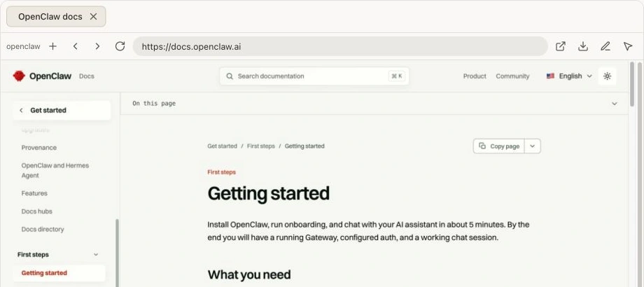 OpenClaw 聊天渠道接入與管理介面