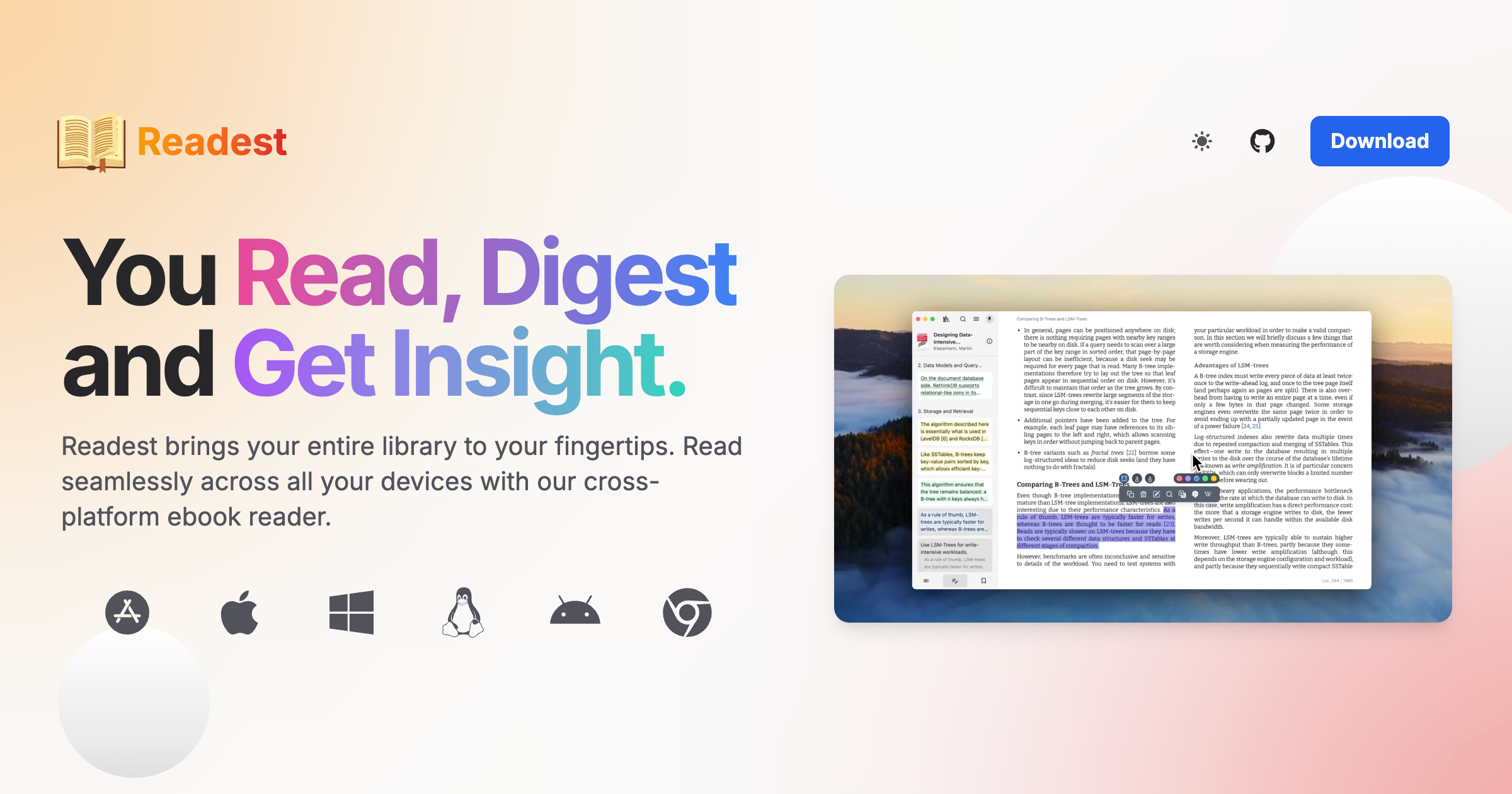 Readest 的多平台书架,Android 端与 iPad 端的网格视图对比