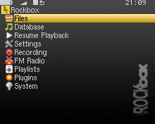 Rockbox 主菜單