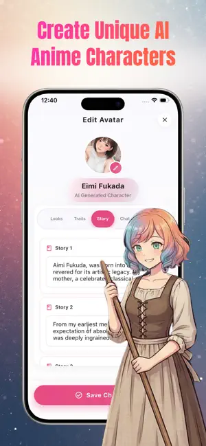 AI 角色声线选择界面